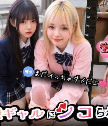 【実写系Hゲーム】好きな娘の前で金髪ギャルにシコられる！射精限界おち●ぽ焦らし我慢|Angelsgarden-制服 ★評価5.00