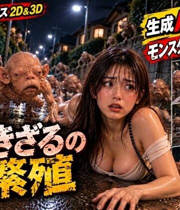 【生成AI動画】『なきざるの繫殖』エロティック・ホラーシリーズ2|サンタ・クルスへの長い旅-動画・アニメーション ★評価